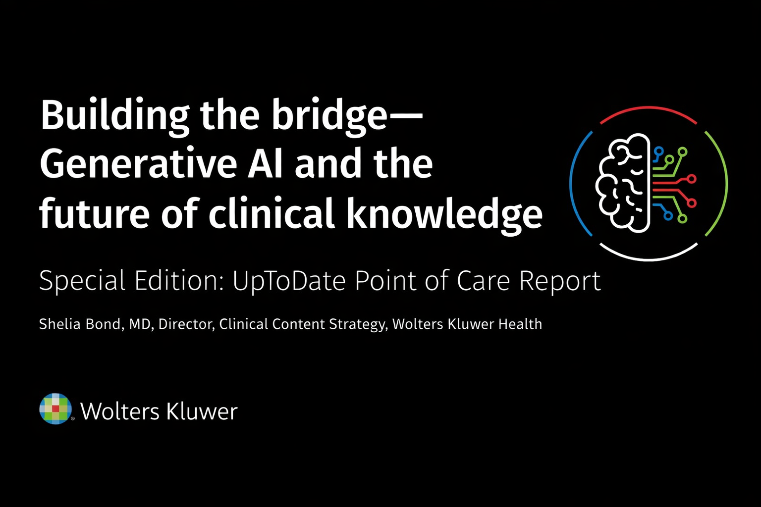 Building the bridge— Generative AI and the future of clinical knowledge