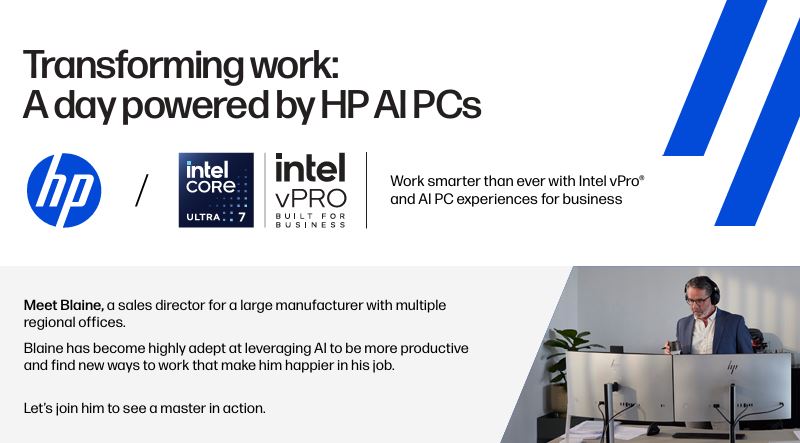 Transforming work: A day powered by HP AI PCs