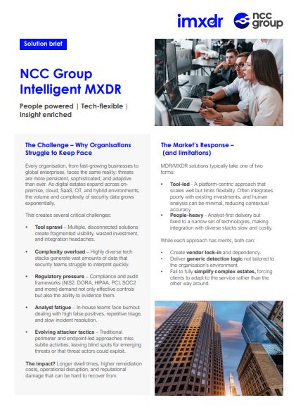 Intelligent MXDR Product GuideDatasheet