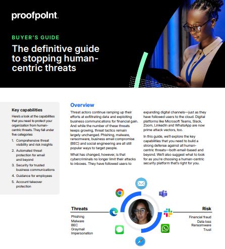 Buyer's Guide: The Definitive Guide to Stopping Human-Centric Threats