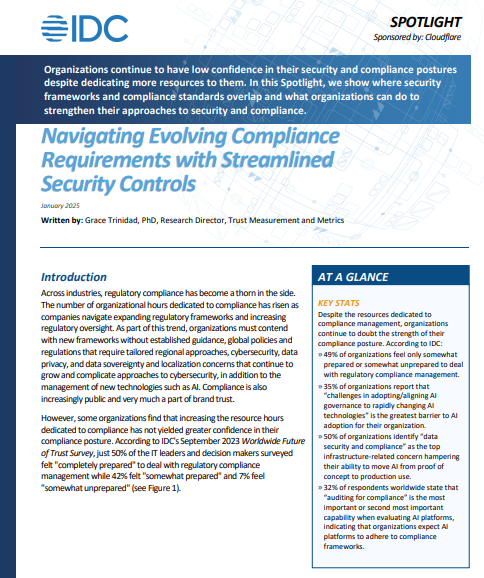 Navigating Evolving Compliance Requirements with Streamlined Security Controls
