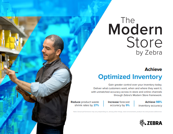 The Modern Store by Zebra Achieve Optimized Inventory