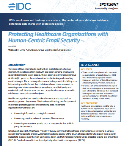 Human-Centric Email Security: IDC Healthcare Spotlight