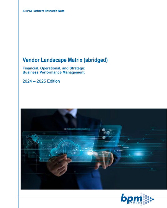 2024 BPM Partners Vendor Landscape Matrix Report for Performance Management