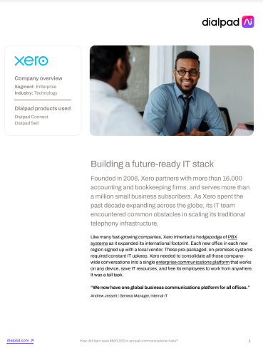  How did Xero save $500,000 in annual communications costs