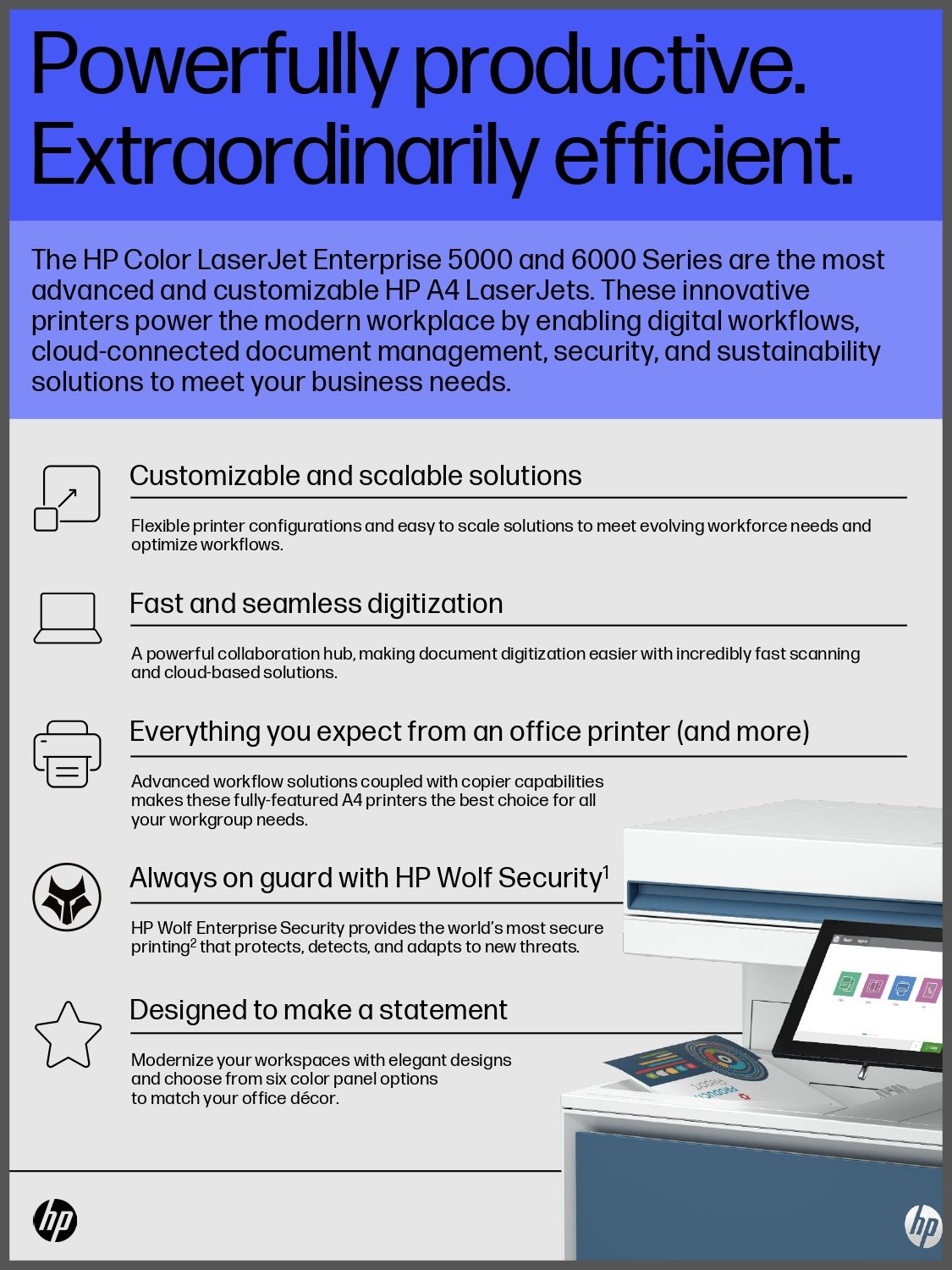 Powerfully productive. Extraordinarily efficient.