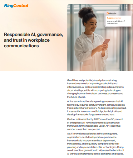 Responsible AI, governance, and trust in workplace communications