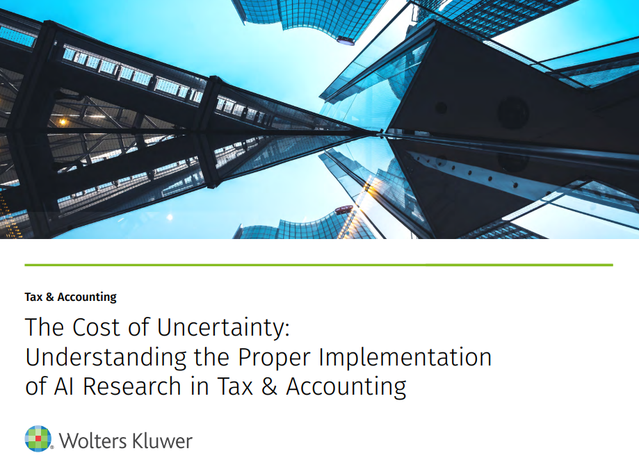 The Cost of Uncertainty: Understanding the Proper Implementation of AI Research in Tax & Accounting