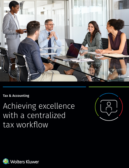 Achieving excellence with a centralized tax workflow