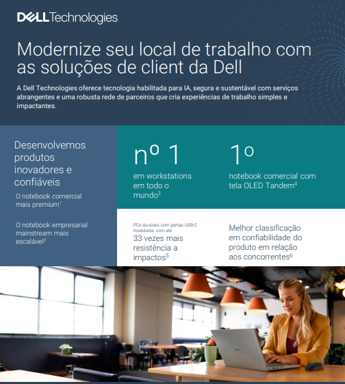 Modernize seu local de trabalho com as soluções de client da Dell