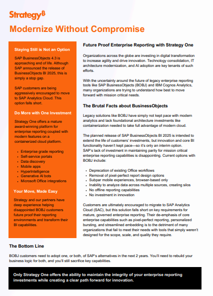 Break Free from Legacy BI