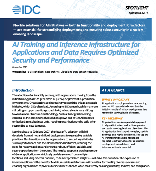 IDC Spotlight: Data delivery requirements for AI training and inferencing