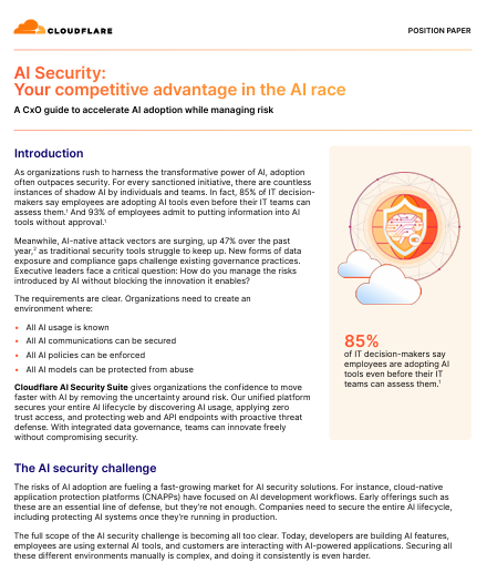 AI Security: Your competitive advantage in the AI race