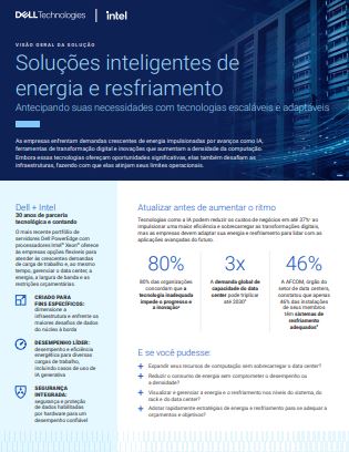 Dell PowerEdge e Intel - Energia e Refrigeração - Visão geral da solução - Final (Soluções inteligentes de energia e refrigeração)